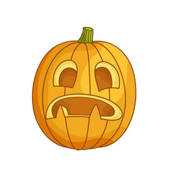 Surprised Jack-o-lantern Pumpkin Head