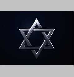 Star Of David Silver Sign