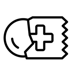 Throat Lozenge Icon Outline Style