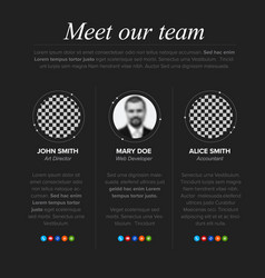 Meet Our Company Team Presentation Template