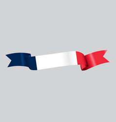 3d Flag Of France On Ribbon