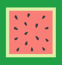 Background Or Template With Square Ripe Watermelon