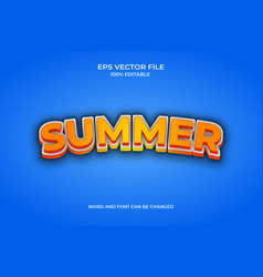 Editable 3d Summer Realistic Text Effect