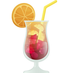 Refreshing Summer Cocktail Decorated