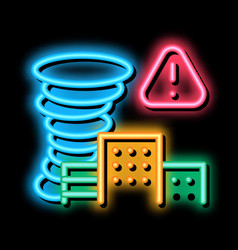 Tornado City Neon Glow Icon