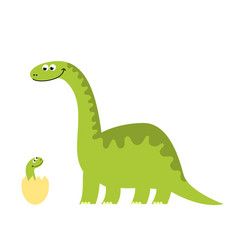 Funny Of A Dinosaur With Her Child