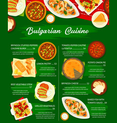 Bulgarian Cuisine Menu Restaurant Food Dishes