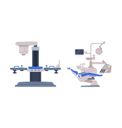 Dental Chair And X-ray Scanner As Medical