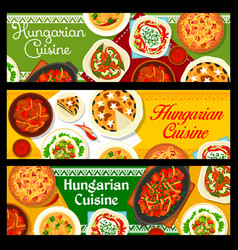 Hungarian Food Restaurant Meals Banners