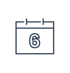 6 Calendar Icon 6 Date Icon For Appointment Line