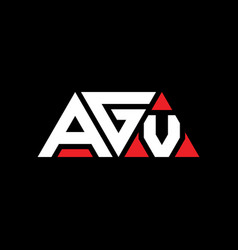 Agv Triangle Letter Logo Design With Triangle