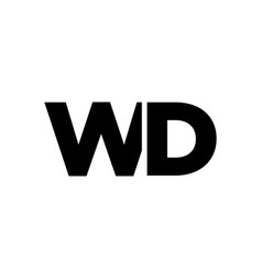 Letter W And D Wd Logo Design Template Minimal