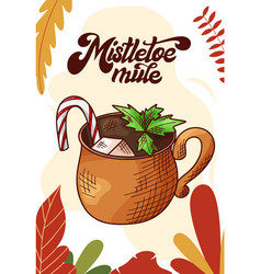 Mistletoe Mule Cup Hot Drink For Christmas