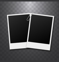 Vintage Photo Frame Mockup Secured With A Paper