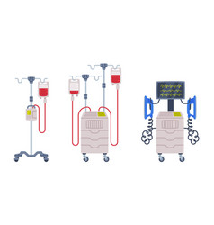 Defibrillator And Intravenous Bag As Medical