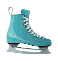 Blue Ice Skate Design