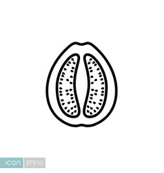 Guava Tropical Fruit Icon Graph Symbol For Food