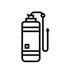 Anesthesia Gas Cylinder Line Icon