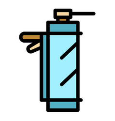 Caulk Pistol Icon Color Outline