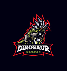 Dinosaur Robot Mascot Logo Design