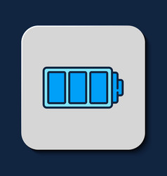 Filled Outline Battery Charge Level Indicator Icon