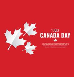 July 1st Canada Day Background With Maple Leaf