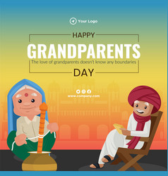 Banner Design Of Happy Grandparents Day