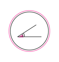 Filled Outline Acute Angle Of 45 Degrees Icon