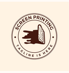 Screen Printing Silk Screenprinting Logo Emblem