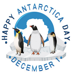 Antarctica Day Poster Template