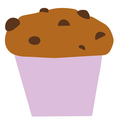 Chocolate Chip Cupcake Flat