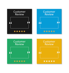 Customer Review Quote Post Square Templates