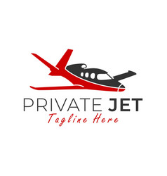 Flying Jet Transportation Logo