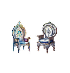 Moroccan Chair Clipart Isolated