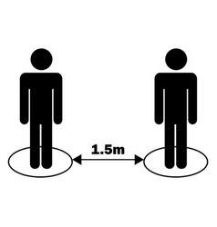 Social Distancing 15m One Half Point Five Meters