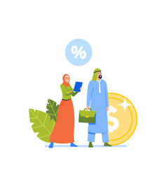 Arabic Man And Woman Saudi Business People