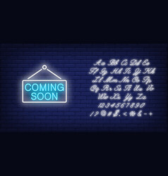 Coming Soon Neon Sign