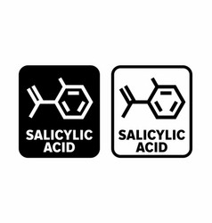 Salicylic Acid Information Sign