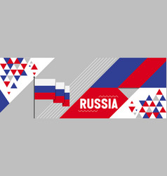 Russia National Or Independence Day Banner Design