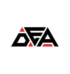 Dea Triangle Letter Logo Design With Triangle