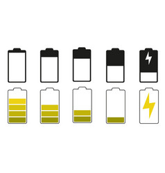 Battery Charge Indicator Icon Set