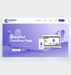 Beautiful Landing Page Website Template Design