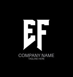 Ef Letter Logo Design Initial Letters Gamings