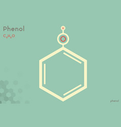 Infographic Molecule Phenol