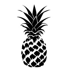 Pineapple Silhouette Icon Isolated