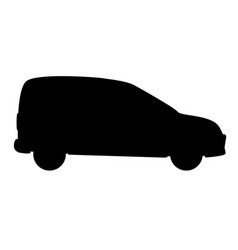 Small Delivery Van Silhouette