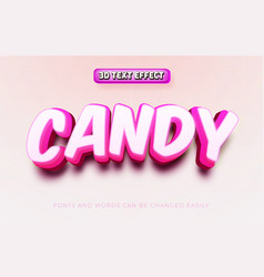 Candy 3d Editable Text Effect Style