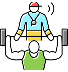 Personal Trainer Color Icon