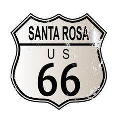 Santa Rosa Route 66 Highway Sign