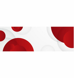 Modern Red White Abstract Banner Background